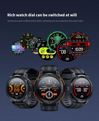 Fashion Waterproof Outdoor Military Sports Smartwatch - FitnesWatches