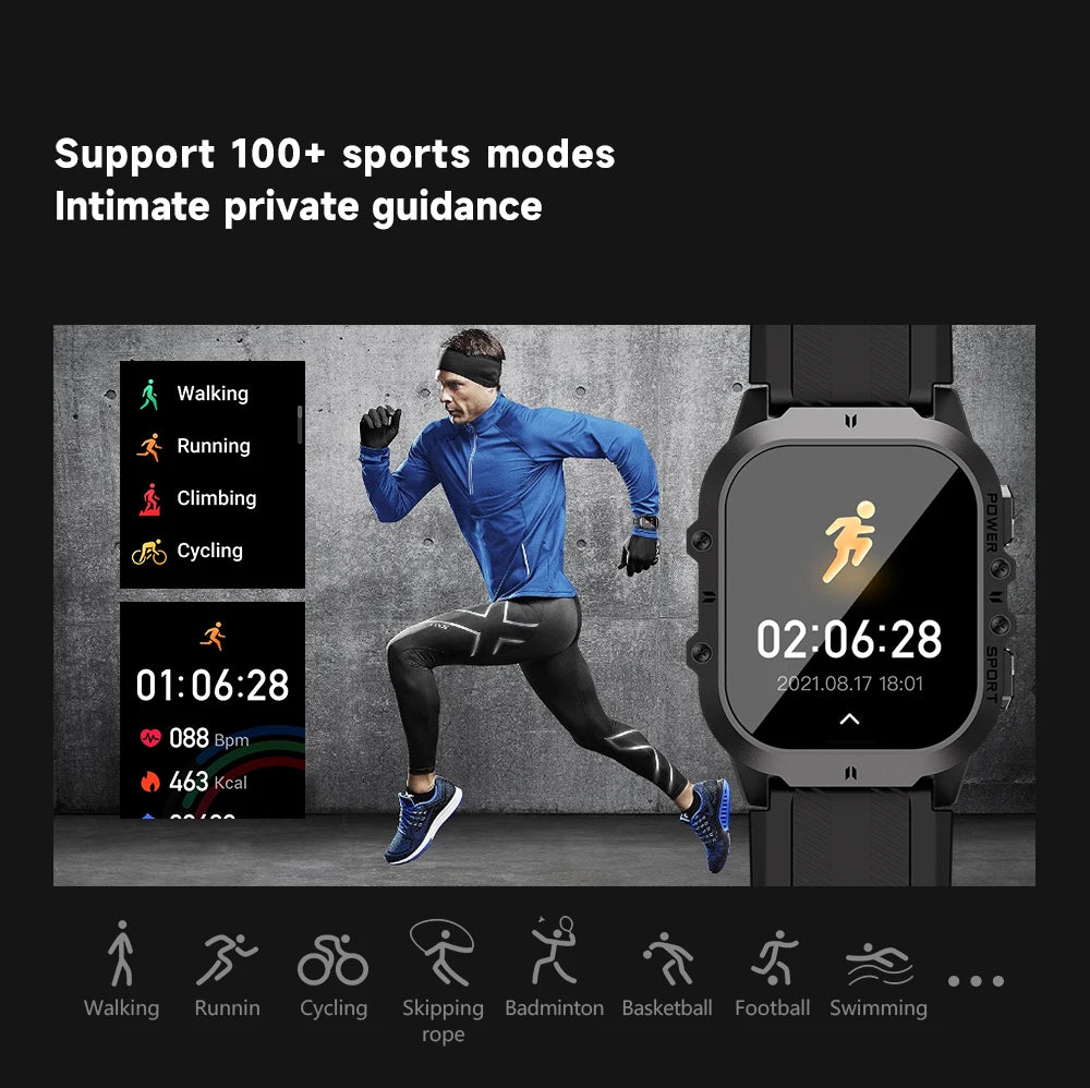 100+ Sports Modes Bluetooth Call Smartwatch - FitnesWatches