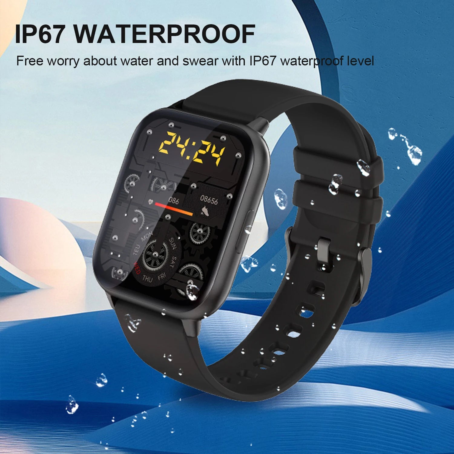 1.91" IPS Display Bluetooth Phone Call Sports Smartwatch - FitnesWatches