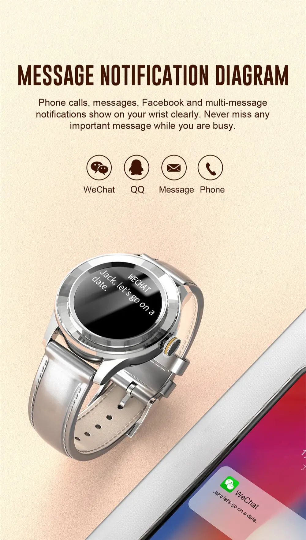 IP67 Waterproof Heart Rate Sleep Monitoring Smartwatch - FitnesWatches