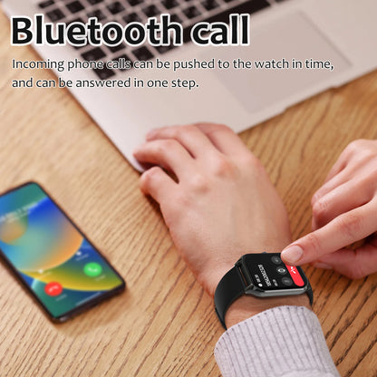 1.96'' Large Screen Bluetooth Call Sports Smart Watch - FitnesWatches