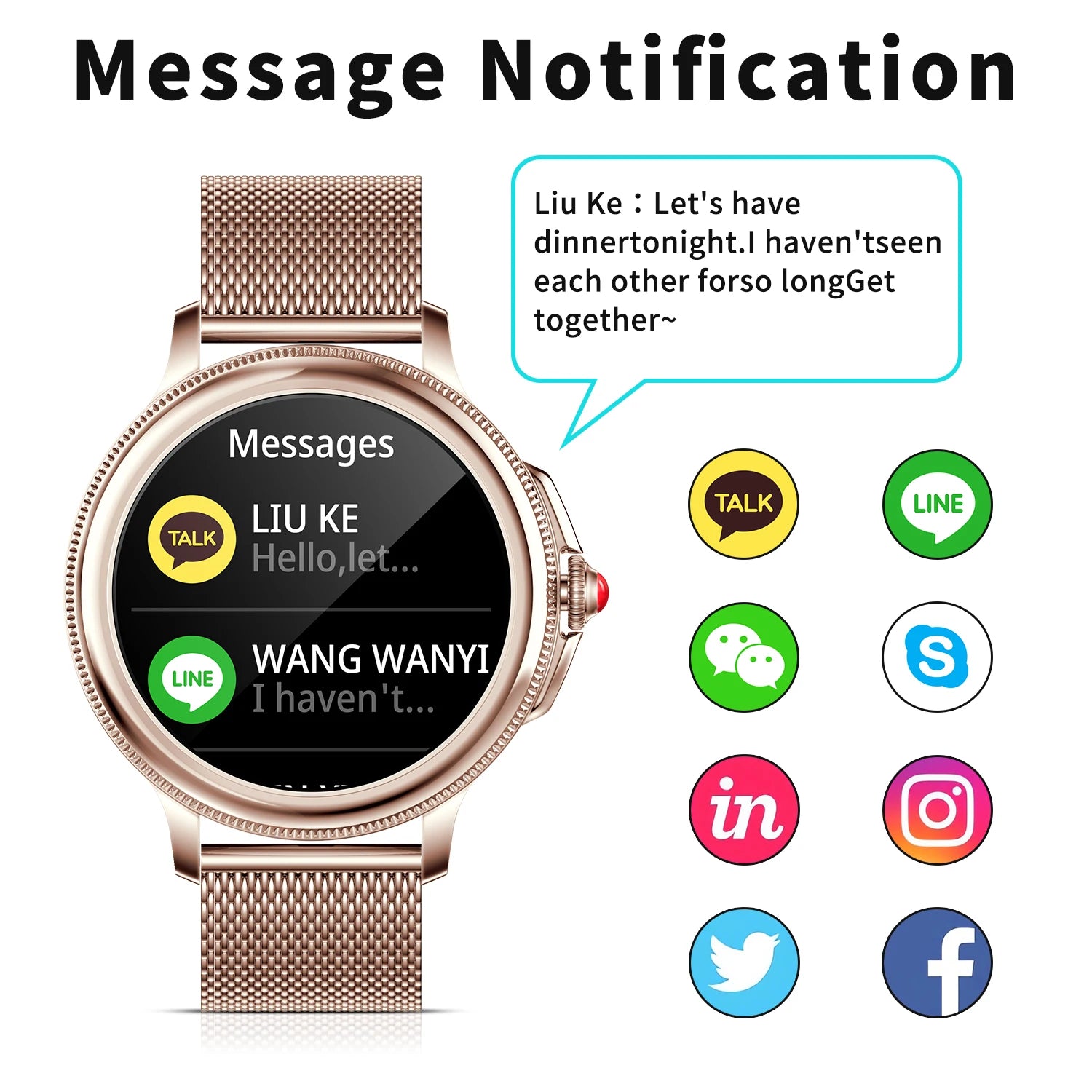 Women Heart Rate Monitoring Sports Smart Watch - FitnesWatches