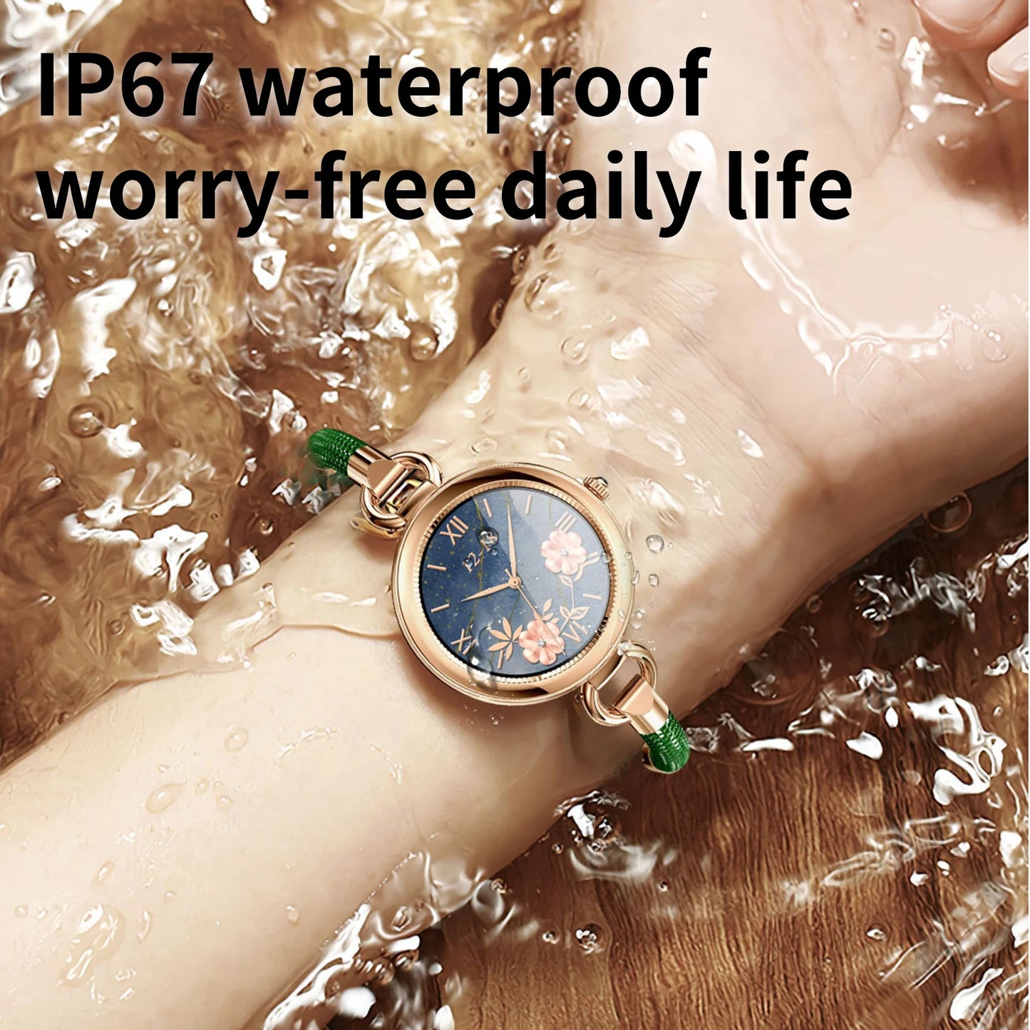 Women Bling Rhinestone Lady Smart Watch - FitnesWatches