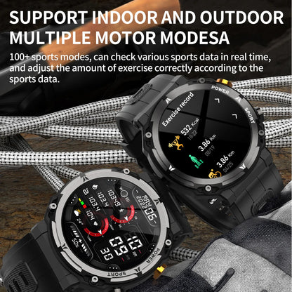 BT Call Voice Assistant Waterproof Wristwatch - FitnesWatches