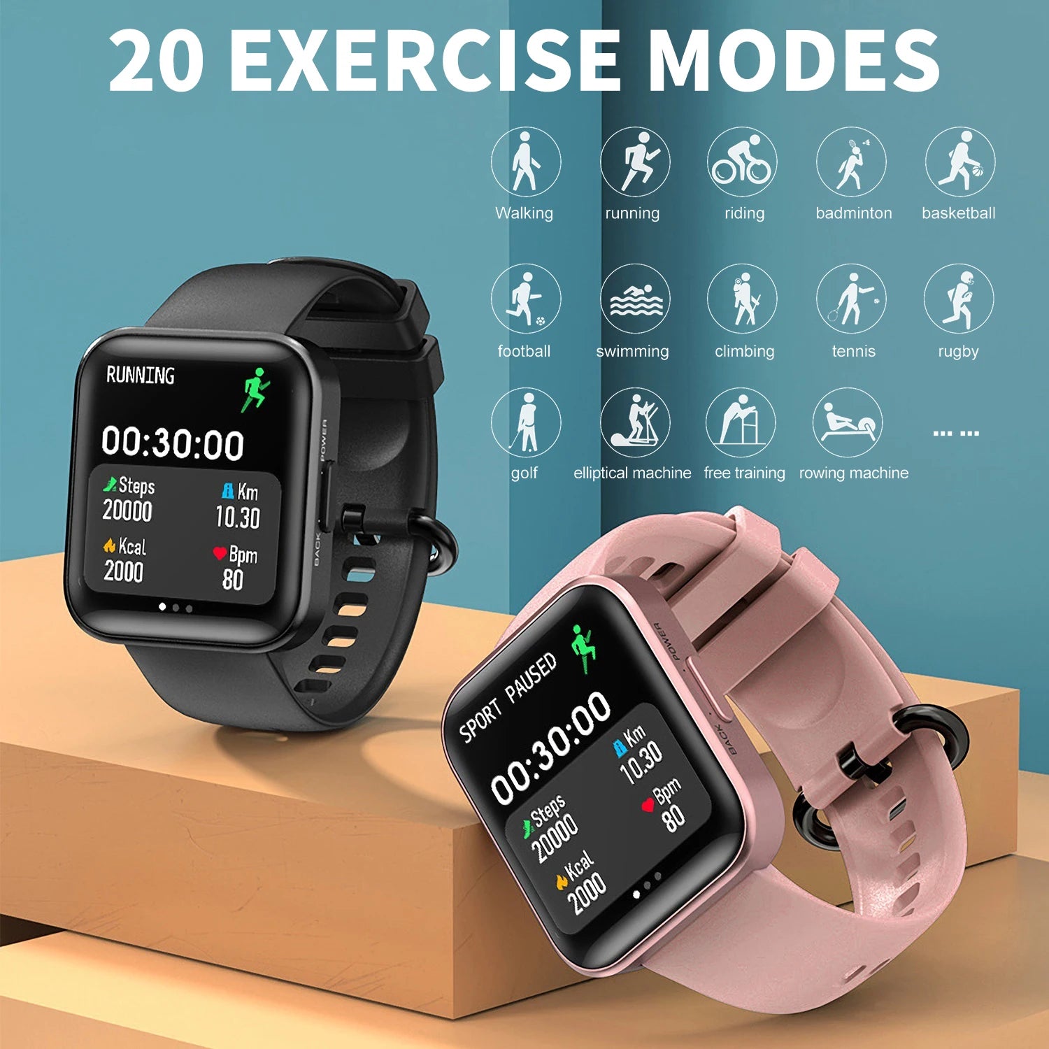 Fitness Tracker Heart Rate Monitoring Smart Watch - FitnesWatches