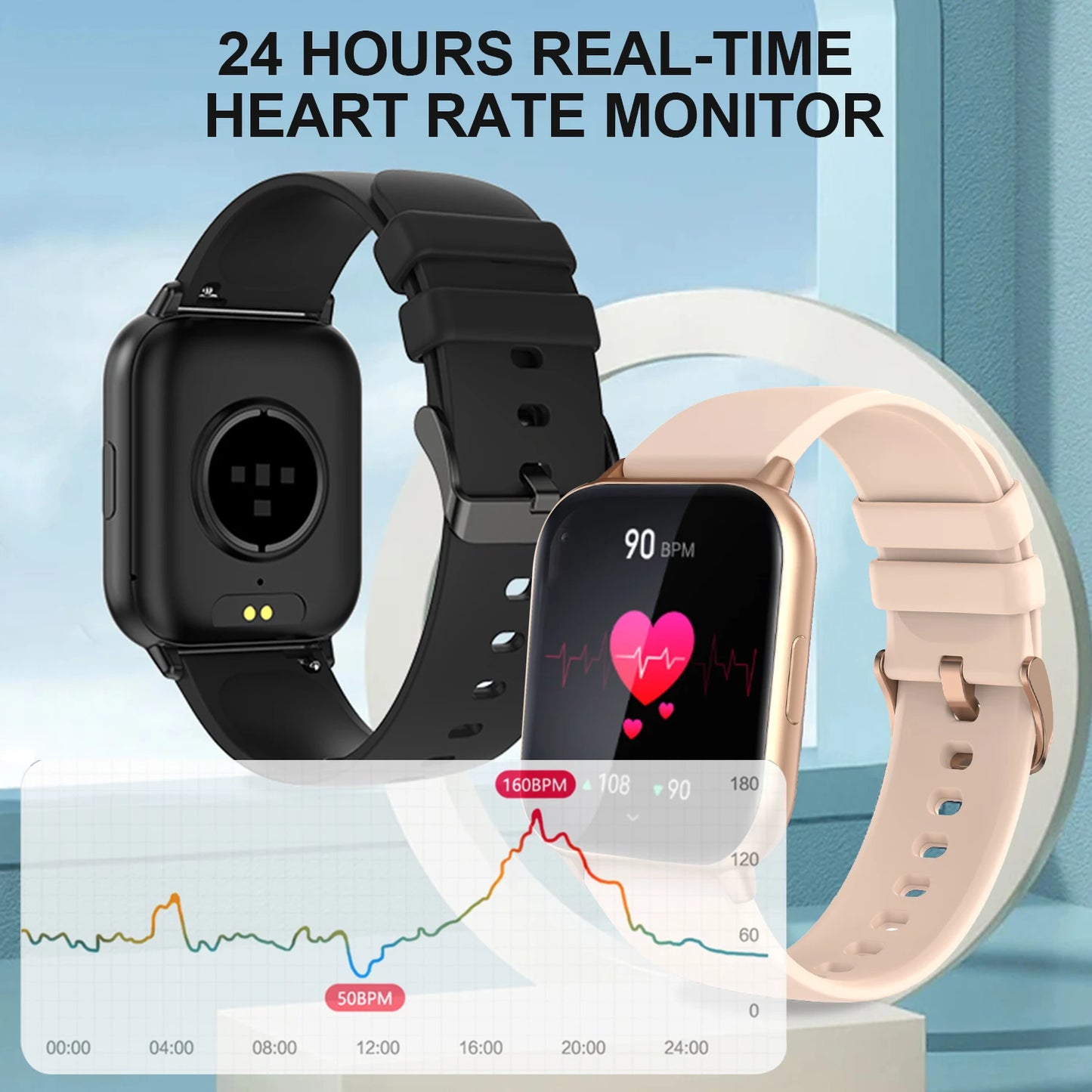 1.91" IPS Display Bluetooth Phone Call Sports Smartwatch - FitnesWatches