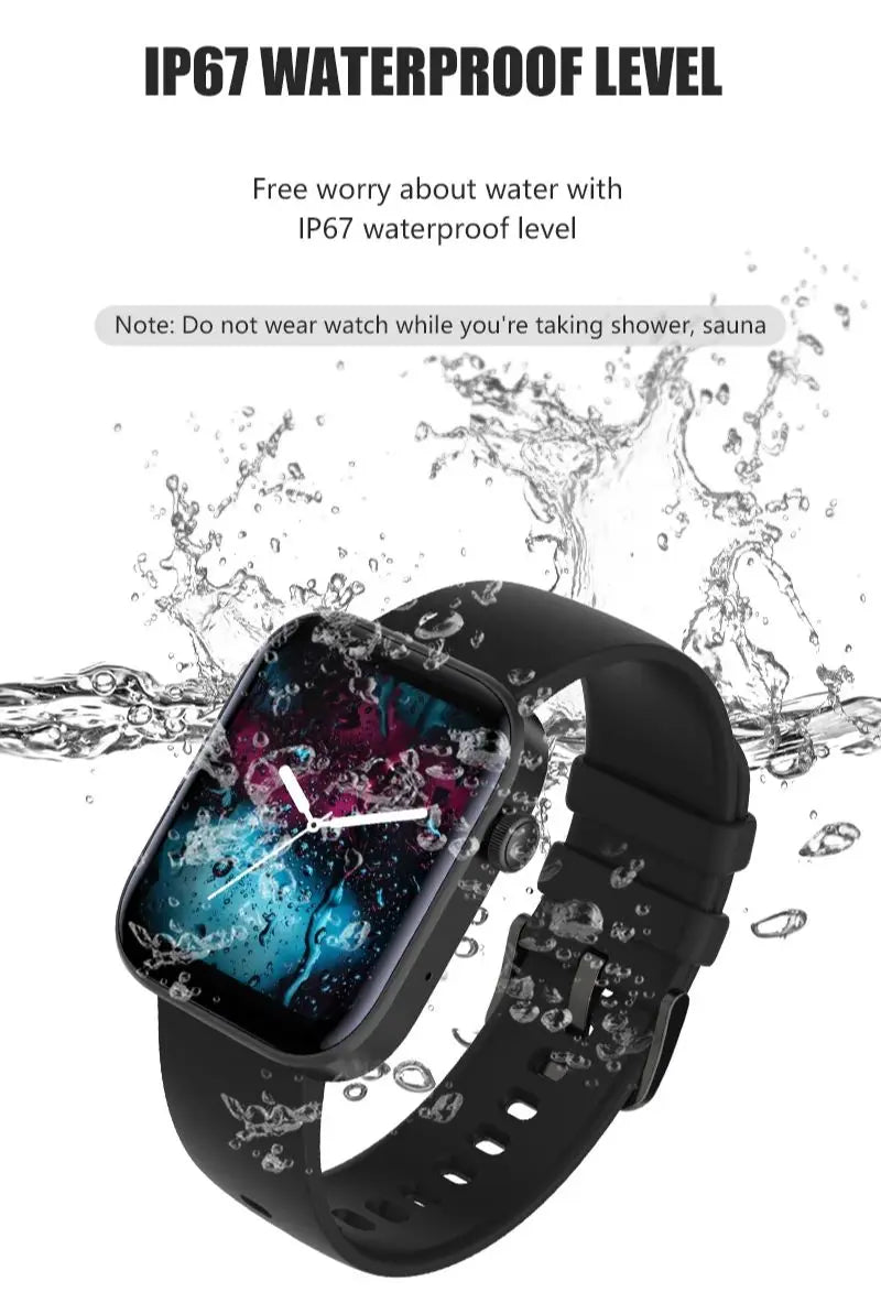 1.8 Inch HD Display 120+ Sports Modes Bluetooth Call Smart Watch - FitnesWatches