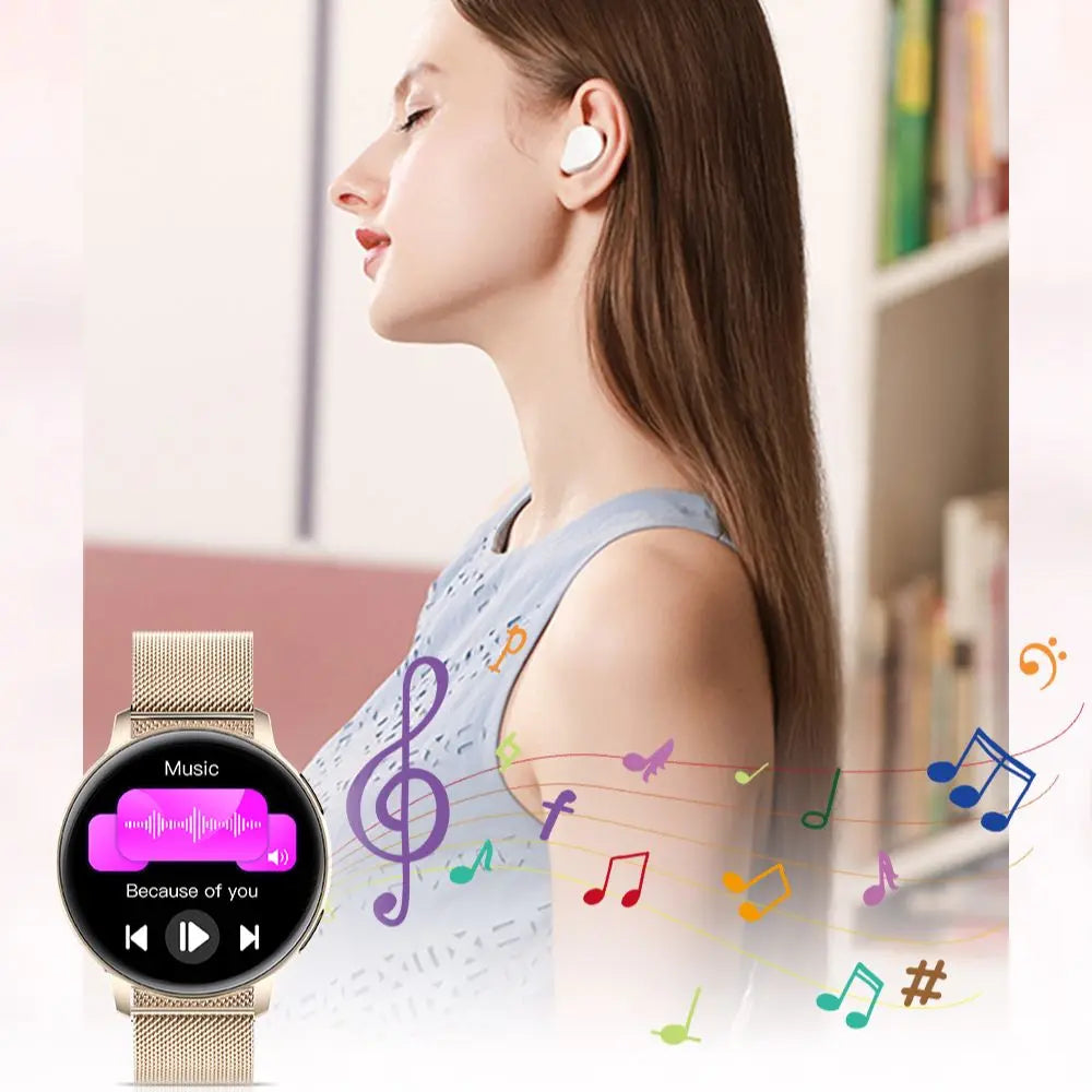 Fitness Blood Pressure Heart Rate Monitor Lady Smartwatch - FitnesWatches