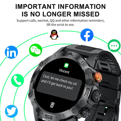 Fitness Tracker Military Outdoor Sports Smart Watch - FitnesWatches