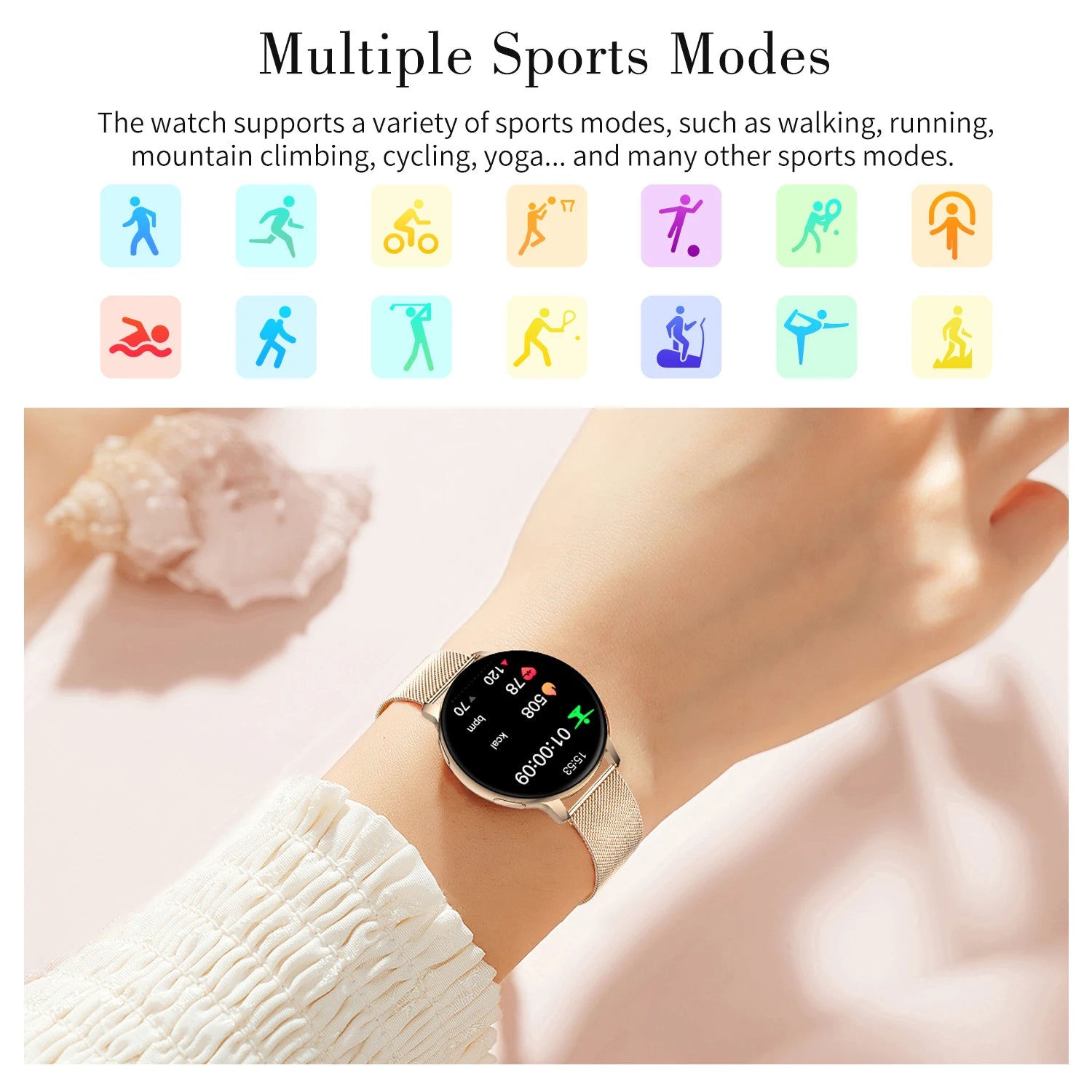 Fitness Tracker Multi Waterproof Sport Smartwatch - FitnesWatches