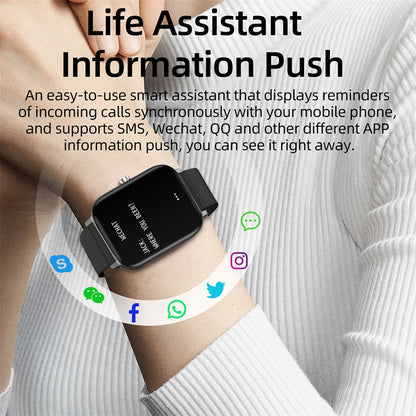 Fitness Tracker Heart Rate Sleep Monitoring Waterproof Smartwatch - FitnesWatches